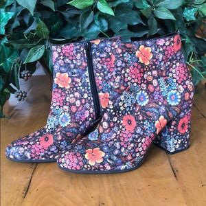Floral Lucky Brand Leather Boots